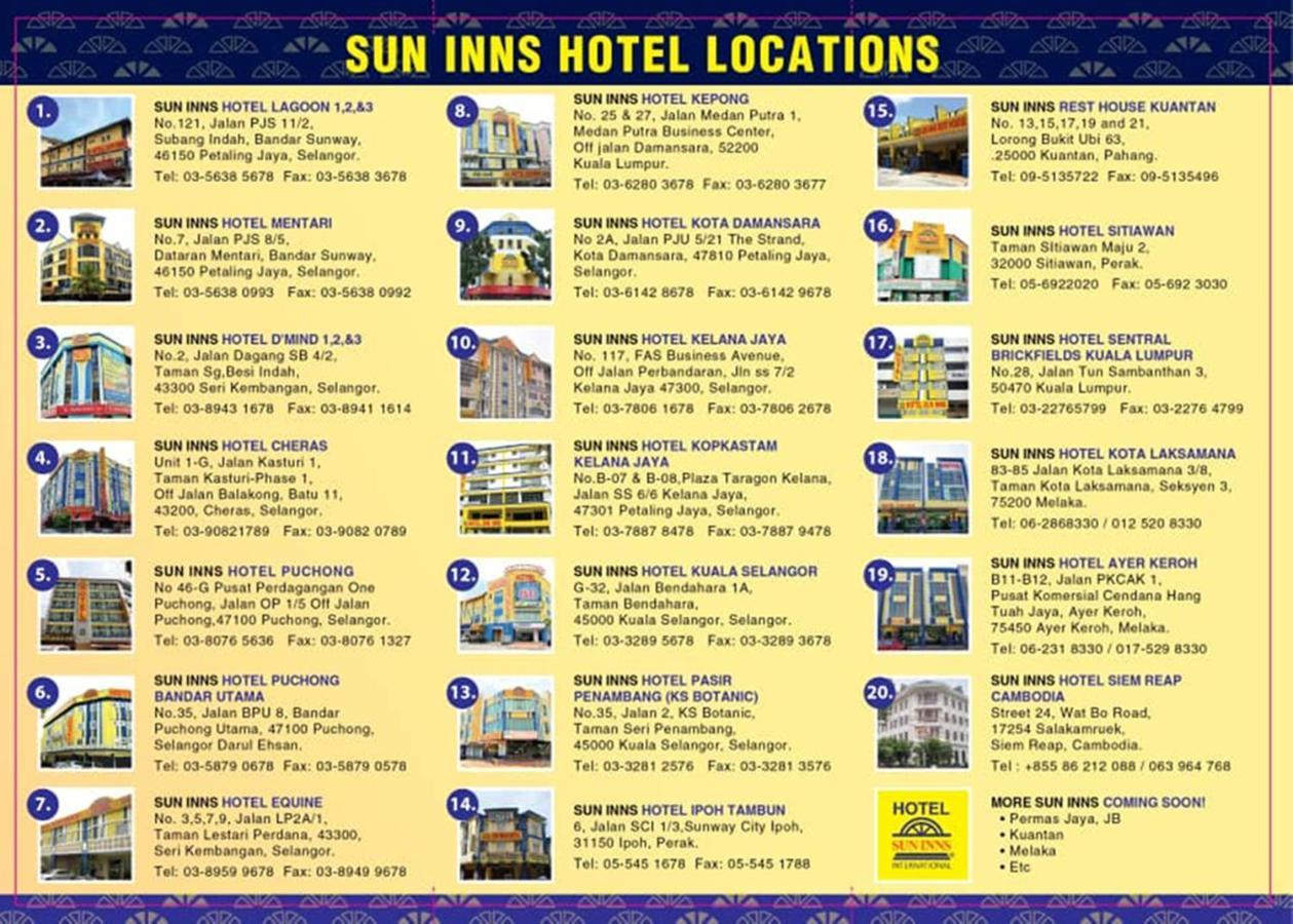 Sun Inns Hotel Айер Керо Екстериор снимка